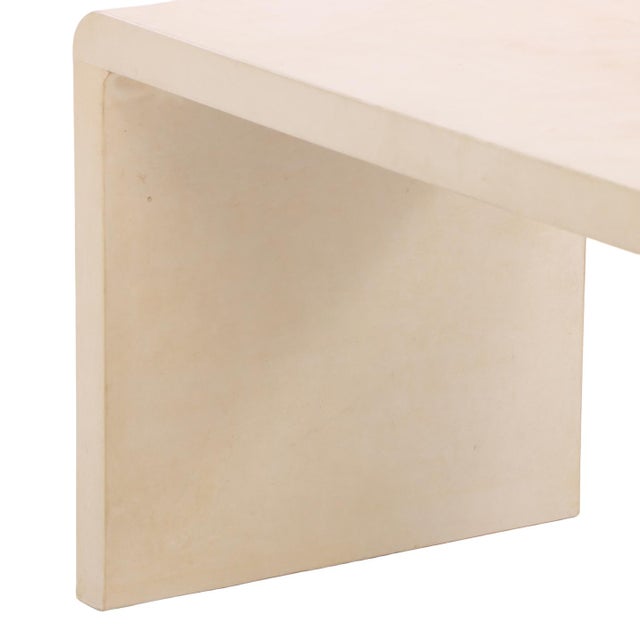 Jean-Michel Frank Parchment-Covered Waterfall Coffee or End Table in the Manner of Jean-Michel Frank. For Sale - Image 4 of 6