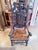 Antique Renaissance Revival Heraldic Carved Throne Chair For Sale - Image 4 of 10