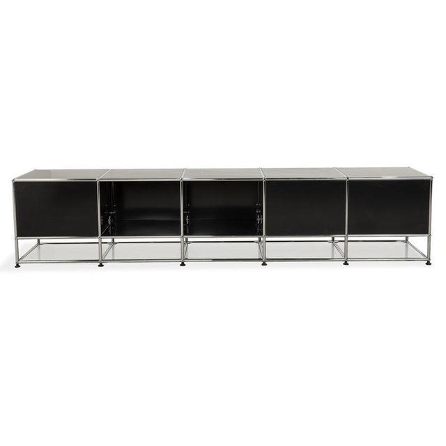 Metal and Chrome Sideboard from USM Haller For Sale - Image 14 of 16