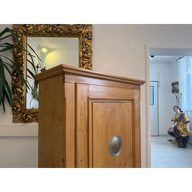 Wood Rustic Farmhouse Bread Cabinet For Sale - Image 7 of 13