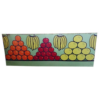 French Metal Fruit Sign For Sale