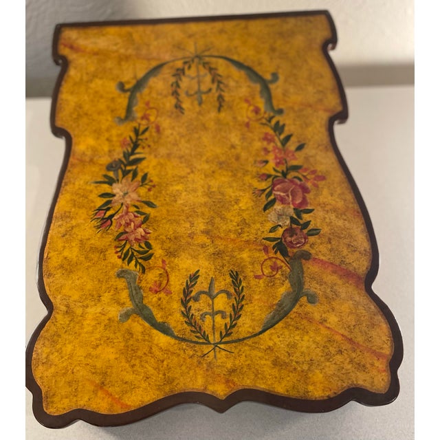 Hand-Painted Decorative Keepsake Box with Ornate Lid This stunning vintage-style keepsake box features a beautifully hand-...