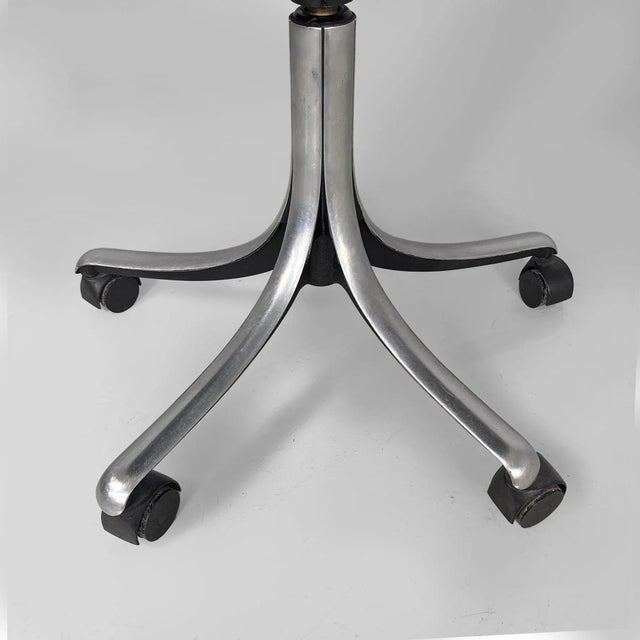 Italian Modern Black Office Chair by Osvaldo Borsano for Tecno, 1970s For Sale - Image 16 of 18