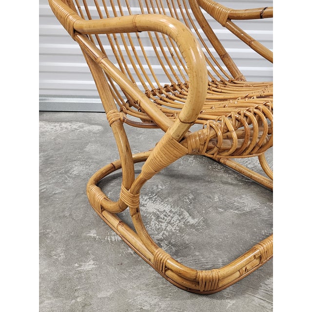 Tan Mid-Century Tito Agnoli Style Armchair For Sale - Image 8 of 11