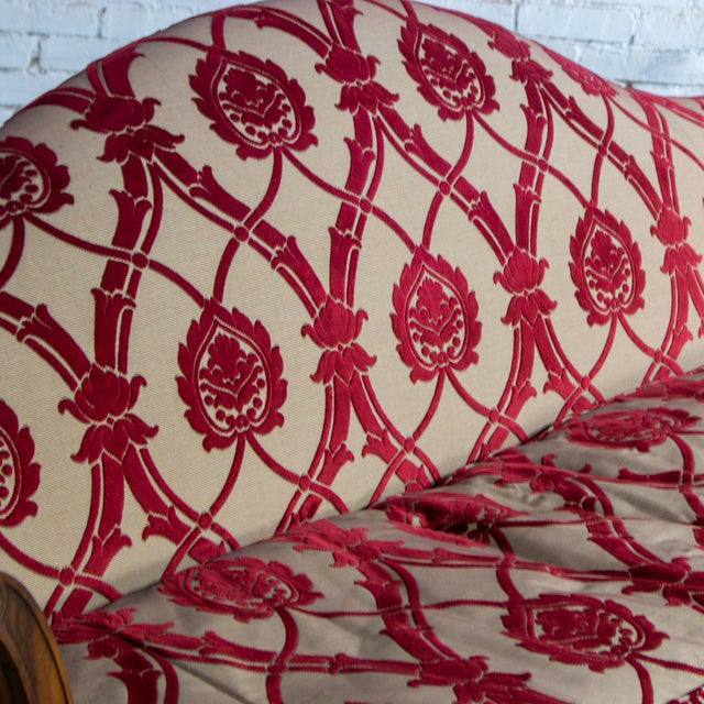 Late 19th to Early 20th Century Louis XVI Camel Back Sofa Directoire Style in Gaston Y Daniela Fabric For Sale - Image 12 of 18