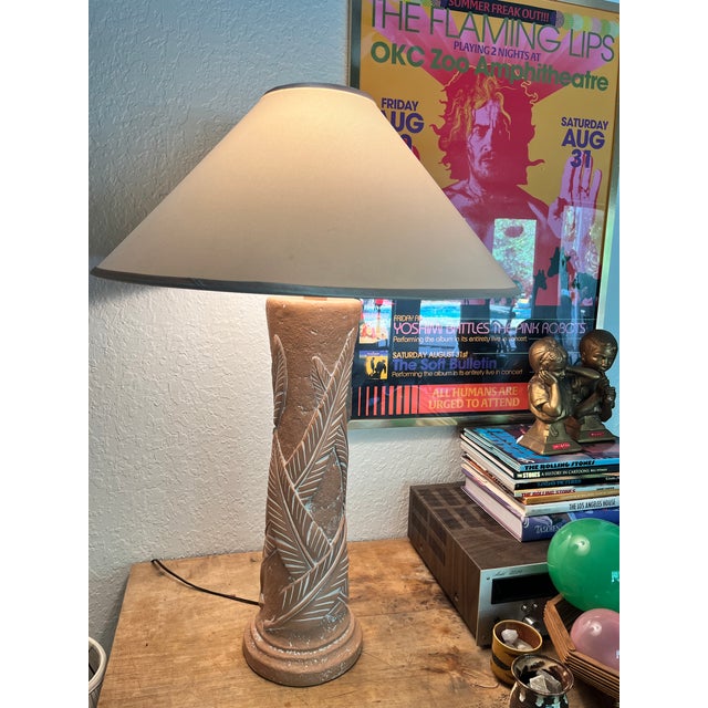 Postmodern Postmodern 1990's Banana Leaf Lamp For Sale - Image 3 of 5