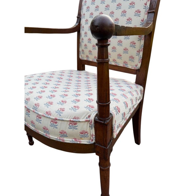 Early 19th Century Handcrafted Cherry Wood Side Chair For Sale In Indianapolis - Image 6 of 9