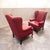 1970s Pair of Exquisite Oxblood High-Quality Mid-Century Modern Masterpiece Matching Wingback Chairs For Sale - Image 9 of 9