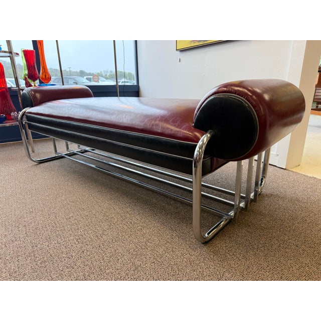 1980’s Donald Deskey Inspired Stream Line Modern Six Piece Seating Group For Sale - Image 11 of 12