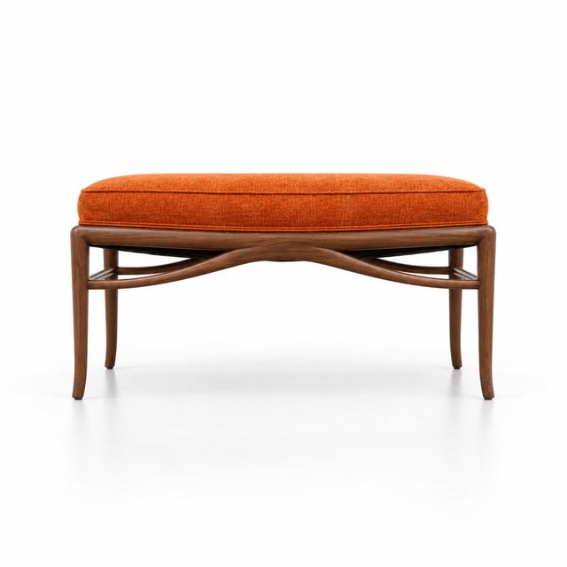 Mid Century Modern Ottomans - Pair For Sale - Image 4 of 6