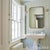 2020s Schumacher Audrey Stripe Wallcovering In Sky & Leaf For Sale - Image 5 of 6