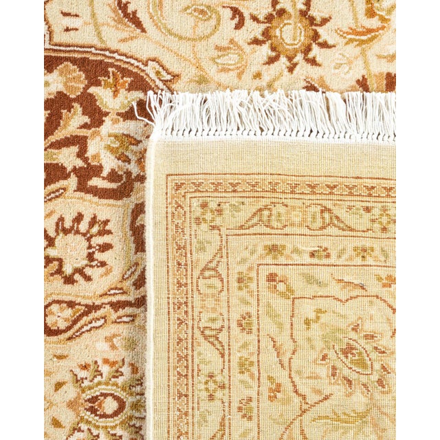 2000 - 2009 Mogul, One-of-a-Kind Hand-Knotted Area Rug - Ivory, 6' 1" x 9' 1" For Sale - Image 5 of 8