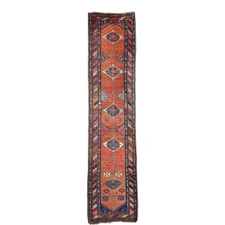 Antique Caucasian TUSCAN DREAM Long Runner Rug 3.7 x 14.9 For Sale