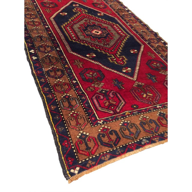 Traditional Pasargad Home Vintage Anatolian Red Wool Area Rug, 3' 8'' X 6' 3'' For Sale - Image 3 of 3