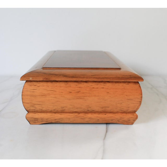 Vintage Wood Jewelry Box For Sale - Image 12 of 14