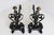 Antique Hand-Forged Wrought Iron Andirons, 1890s, Set of 2 For Sale - Image 4 of 13