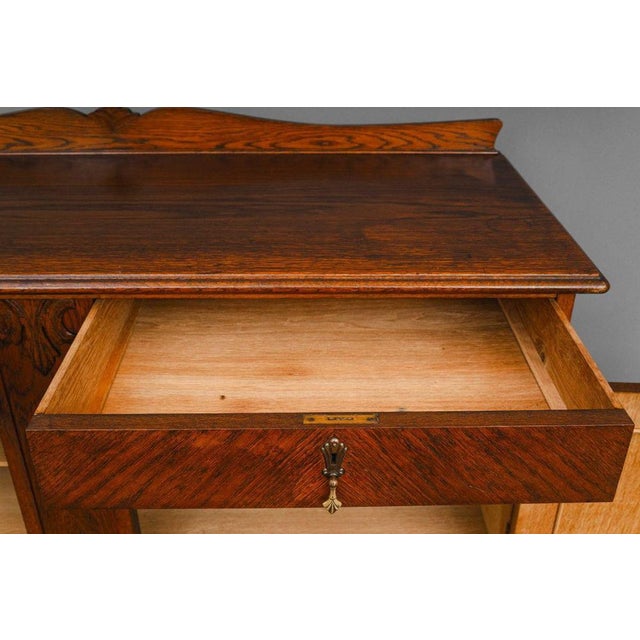 Art Nouveau Sideboard in Oak, 1900s For Sale - Image 13 of 18