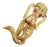 Vintage H. Stern Diamond Ruby Basset Hound Dog Yellow Gold Pin Brooch For Sale