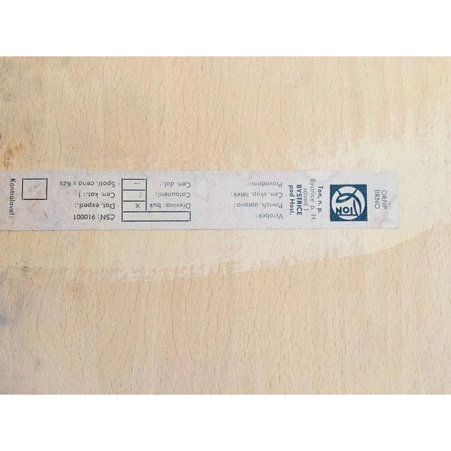 1950s Set of Mid-Century Czech Light Blue Dining Chairs from TON For Sale - Image 5 of 16