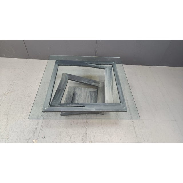 Fleur De Fer Coffee Table by Maurice Barilone for Roche Bobois, 1980s For Sale - Image 9 of 14