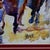 This beautiful and colorful watercolor is of a group of racehorses during a race. I absolutely love the vibrant colors Ron...