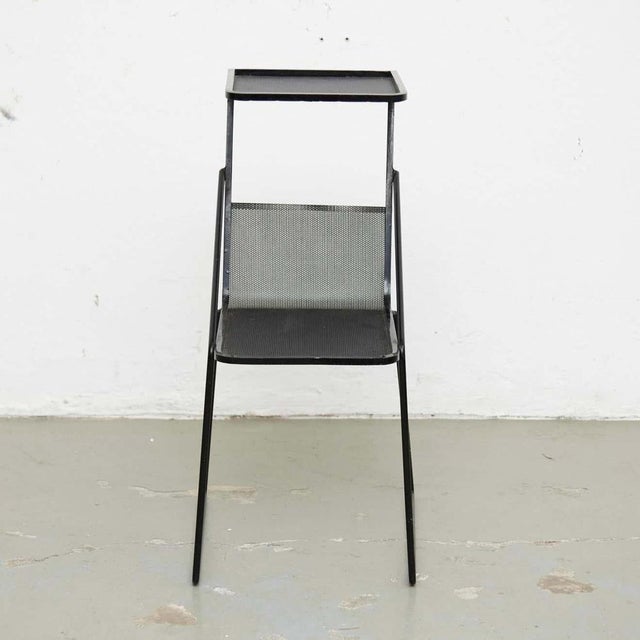 Mathieu Matégot Black Coffee Table attributed to Mathieu Matégot, 1950s For Sale - Image 4 of 15