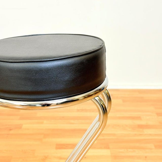 Italian Zeta Bar Stools by C. Nilsson for Effezeta, 1990s, Set of 2 For Sale - Image 4 of 8