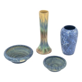 American Arts and Crafts Pottery Vessels, 4 For Sale