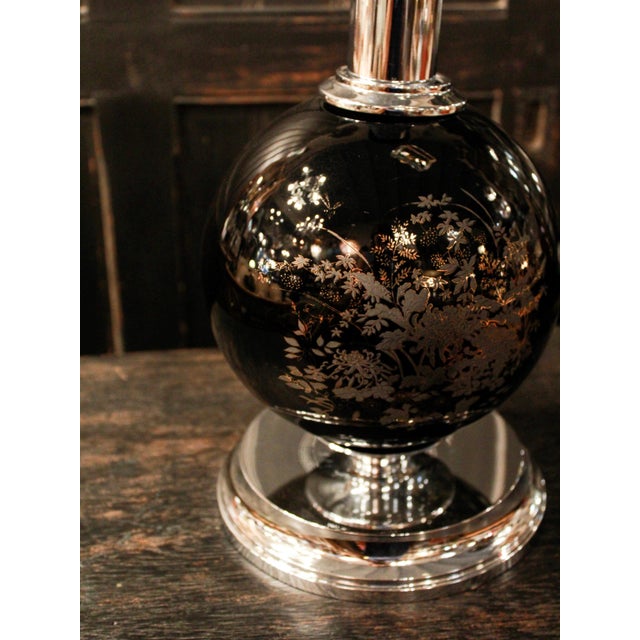 Italian Porcelain Sphere Table Lamp, 1970s For Sale - Image 4 of 6