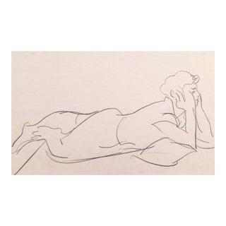 'Woman Reclining' by Victor Di Gesu, Paris, Louvre, Académie Chaumière Et Etrangères, Los Angeles County Museum of Art, San Francisco Art Association For Sale