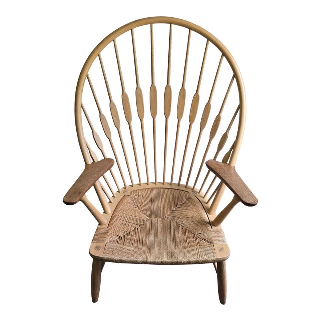 1950s Original Hans J. Wegner Pp550 Peacock Chair by Johannes Hansen Denmark For Sale