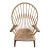 1950s Original Hans J. Wegner Pp550 Peacock Chair by Johannes Hansen Denmark For Sale