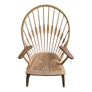 1950s Original Hans J. Wegner Pp550 Peacock Chair by Johannes Hansen Denmark