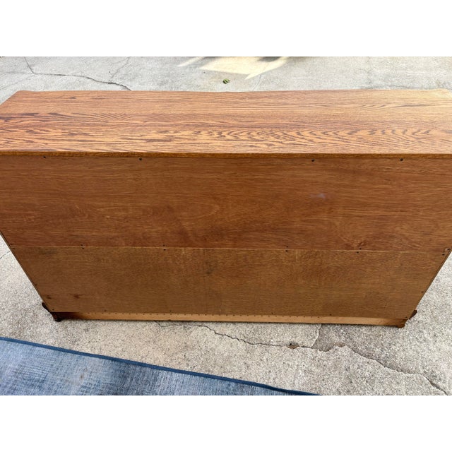 Late 20th Century Late 20th Century Oakwood Interiors "Versailles" Carved Oak Chest of Drawers - Triple Dresser For Sale - Image 5 of 12