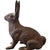 Shabby Chic 1930s Large Cast Iron Bunny, A Pair For Sale - Image 3 of 6