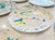 1990s Multi-Color Splatter Glaze Dinner Plates - Set of 9 For Sale - Image 5 of 8