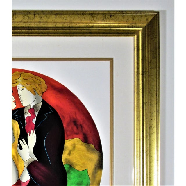 Printmaking Materials Linda Le Kinff, Two Lovers, Circa 1990 For Sale - Image 7 of 8