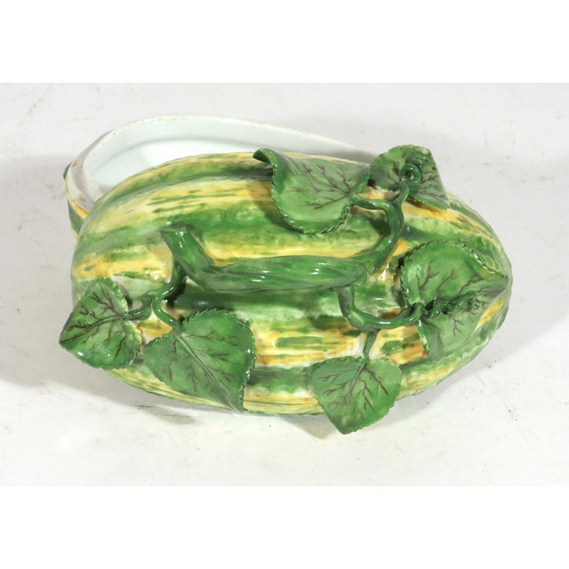 Meissen Porcelain 18th Century Tromp l'Oeil Tureen in the Form of a Melon For Sale - Image 16 of 16