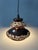 West German Brown and Beige Ceramic Fat Lava Pendant Lamp For Sale - Image 3 of 11