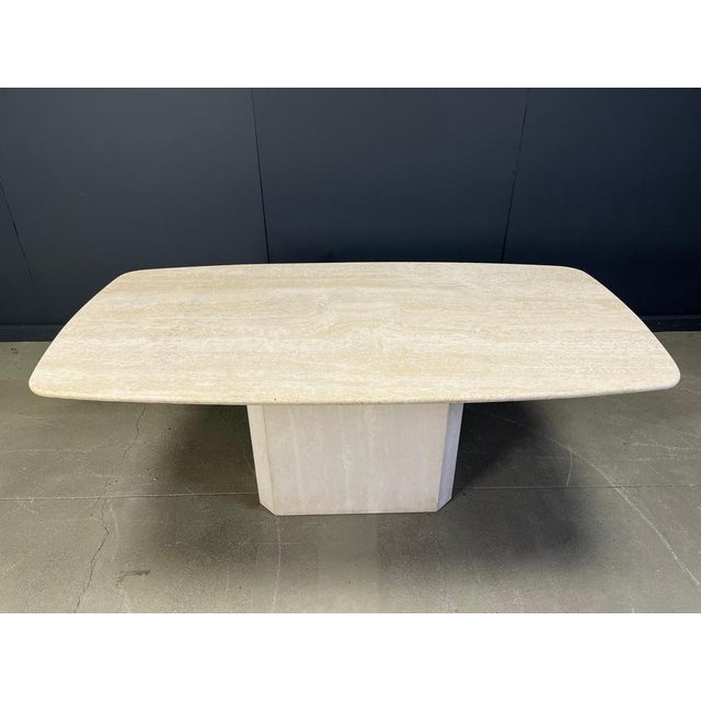 Vintage Travertine Dining Table, 1970s For Sale - Image 12 of 15