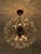 Italian Murano Glass Ball Chandelier with Floral Formed Prisms For Sale - Image 4 of 12