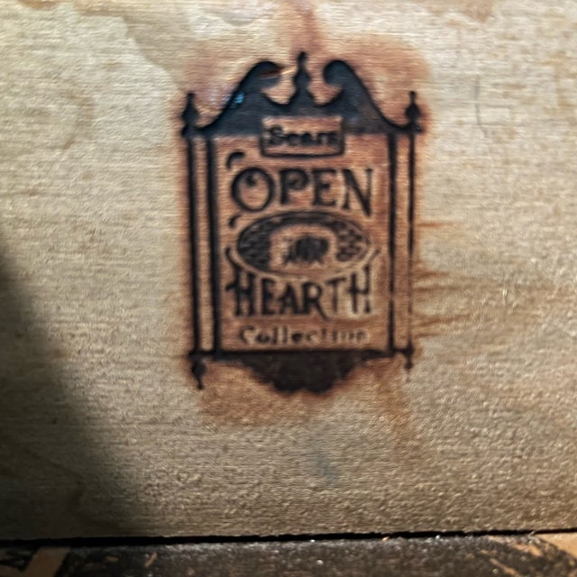 American Late 20th Century Sears Open Hearth Collection Solid Pine Rustic Buffet With China Cabinet For Sale - Image 3 of 11