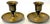 Brass Vintage Solid Brass Chamberstick Candle Holder Made in India- A Pair For Sale - Image 8 of 11