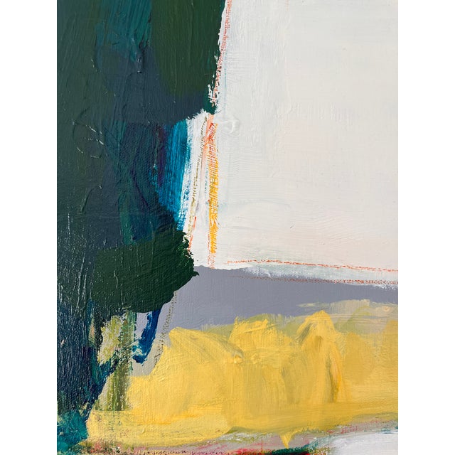 Abstract painting, using acrylic, pastel and graphite on gallery wrapped canvas