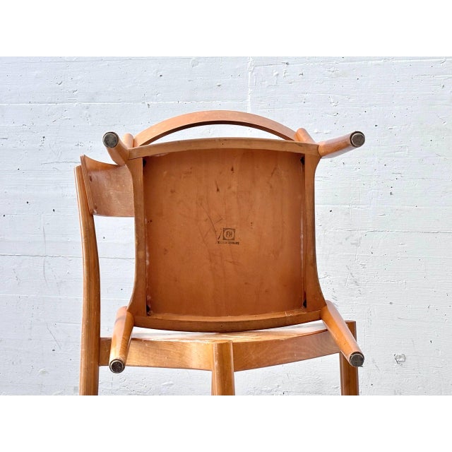 Portex Stacking Chair by Peter Hvidt & Orla Mølgaard-Nielsen for Fritz Hansen, Denmark, 1945 For Sale - Image 10 of 16