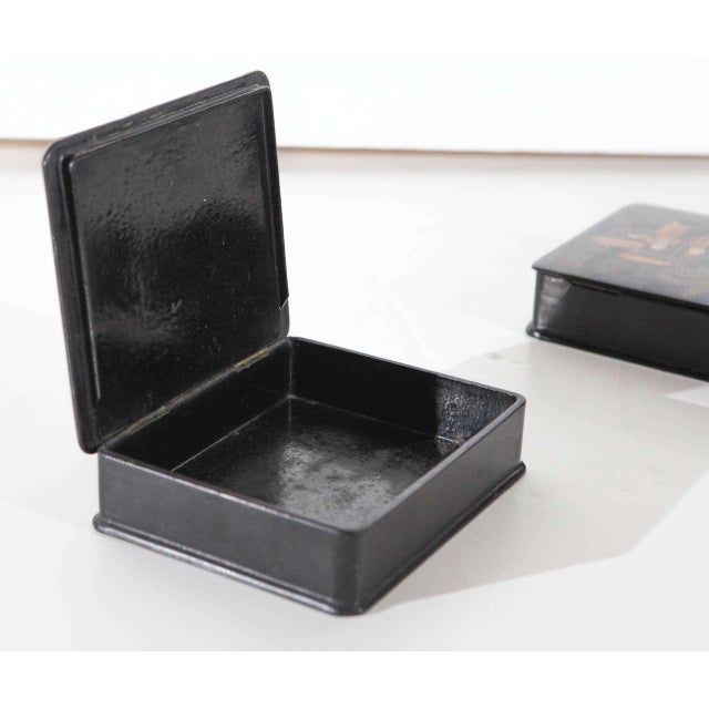 Brown 19th Century Chinoiserie Boxes - A Pair For Sale - Image 8 of 9