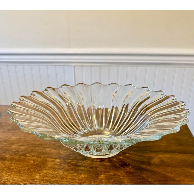 Heisey Crystolite Flared Serving Bowl For Sale - Image 9 of 12