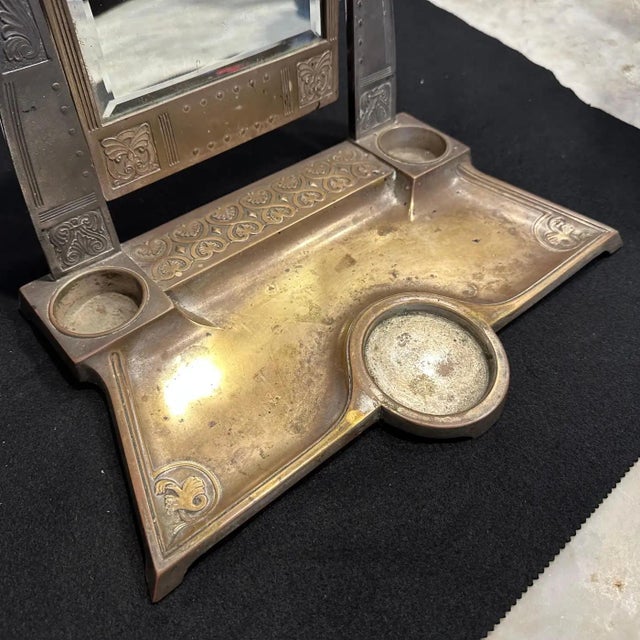 Early 1900s Art Nouveau Silver Plated Table Vanity Mirror by w.m.f. For Sale - Image 12 of 12