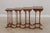 English Set of 4 Adams Style Paint Decorated Satinwood Nesting Tables For Sale - Image 3 of 14