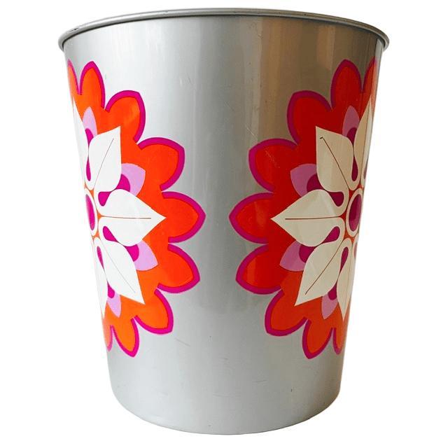 1970s Vintage Pop Art Trash Can in Metal from Simel Vich, 1970s For Sale - Image 5 of 8